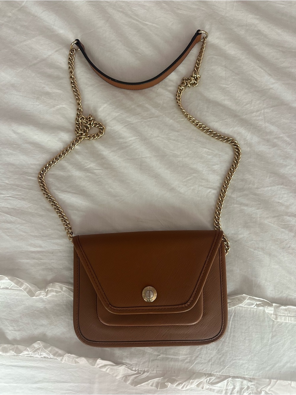 Henri Bendel Leather Chain Crossbody Bag